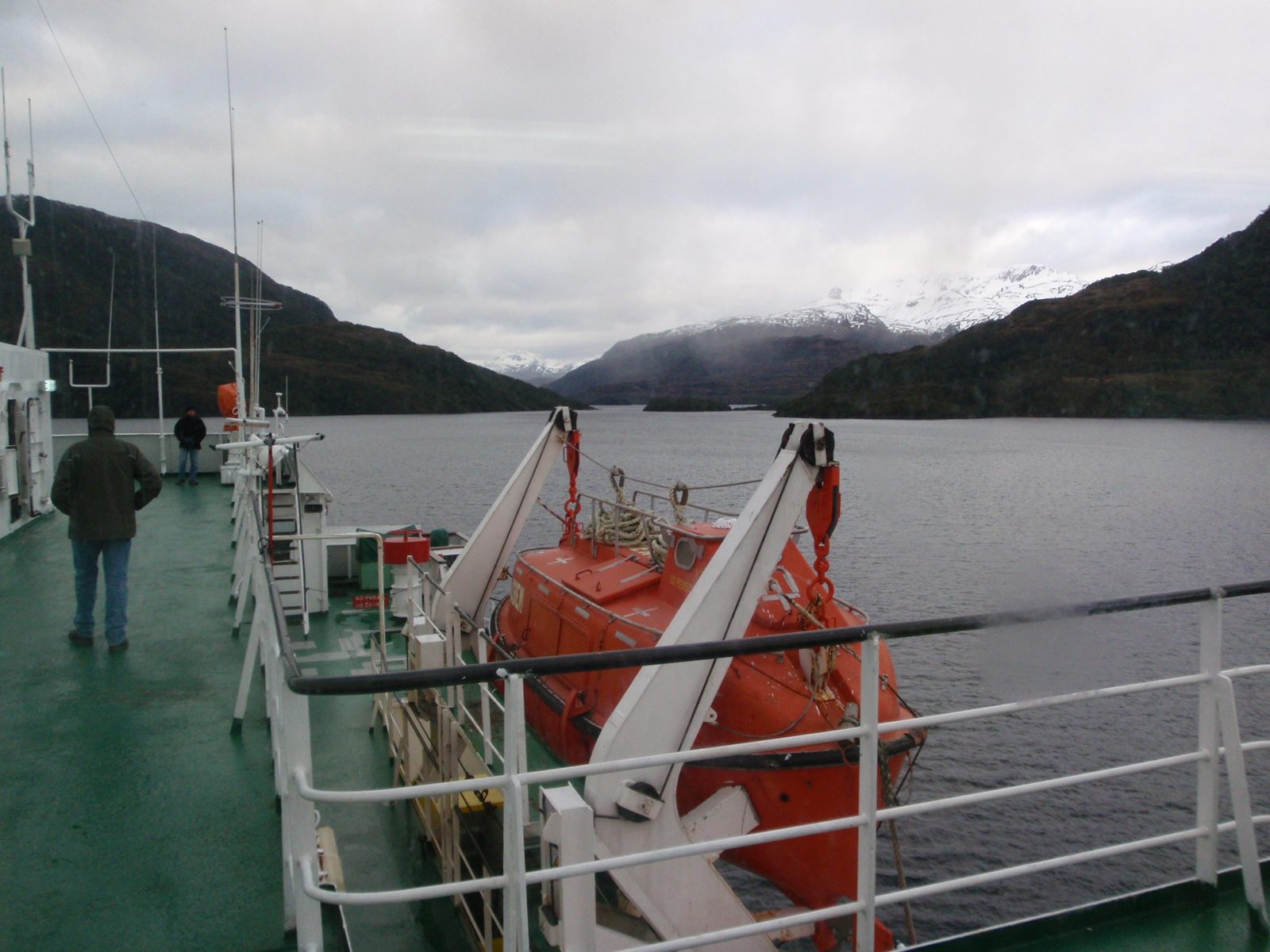The next morning we woke up early (some of us, anyway) to see the 100m ship pass through a...
