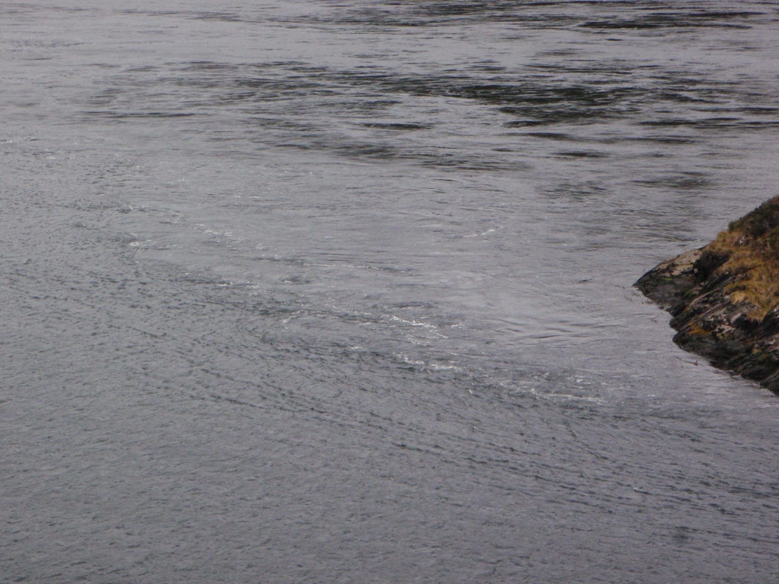 Current flowing through the strait.