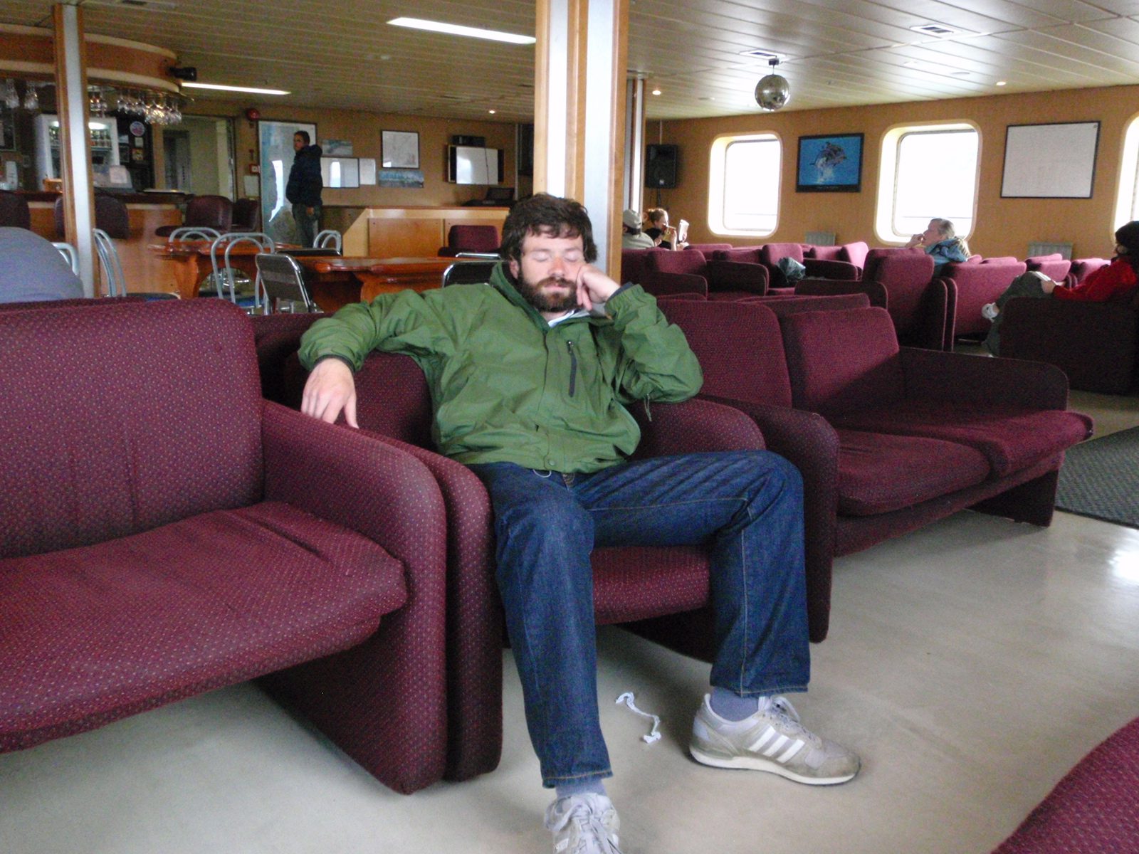 Jay, assuming his resting pose in the pub / lounge. We were both very happy to have set up this...