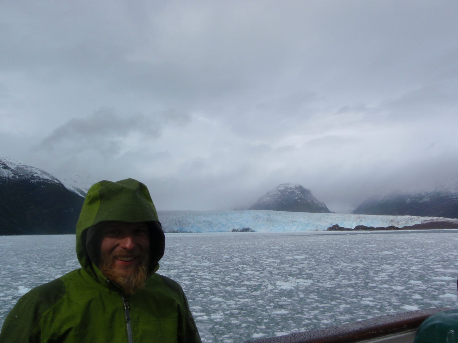 John and the glacier.