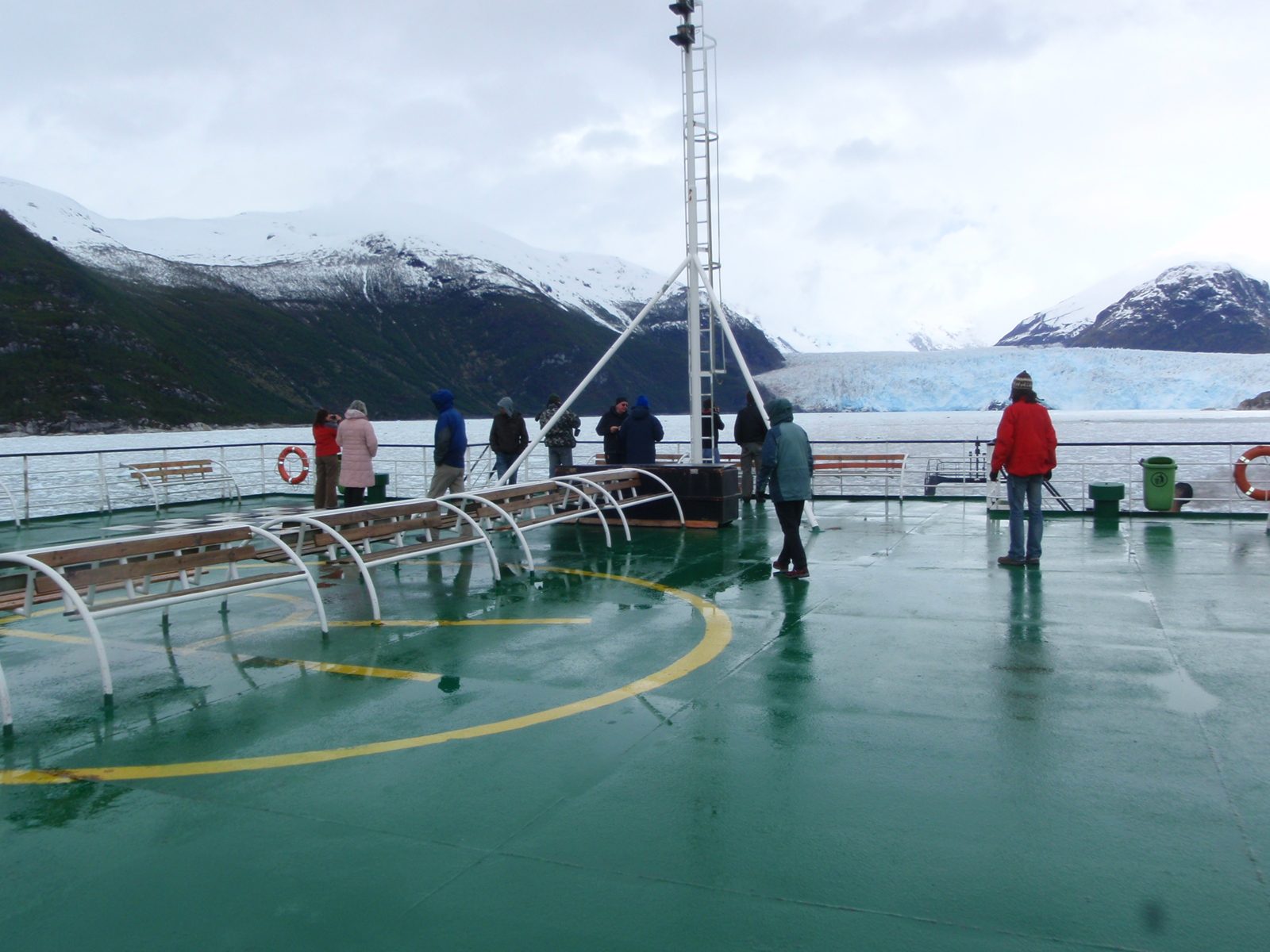 Watching the receding glacier in the rain (in early spring). Sad.