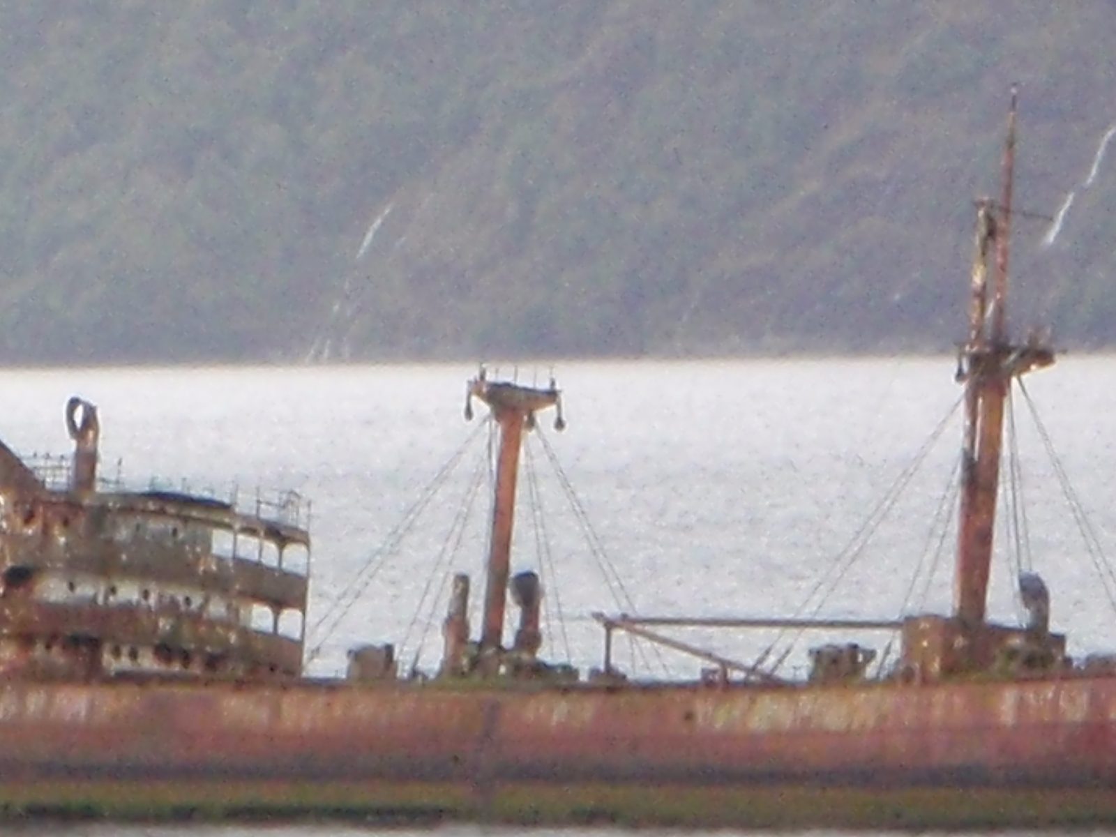 I can't believe all those cable stays are still taught and in place. The ship seems to have aged...