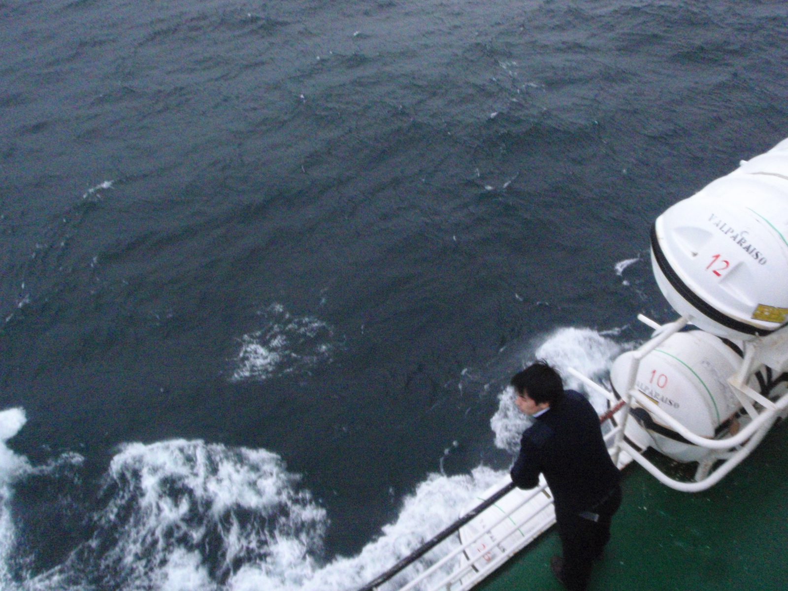 One of our staff members watching the ocean.