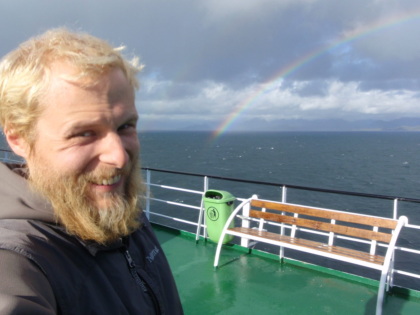 Finally a little sunshine. And a rainbow!