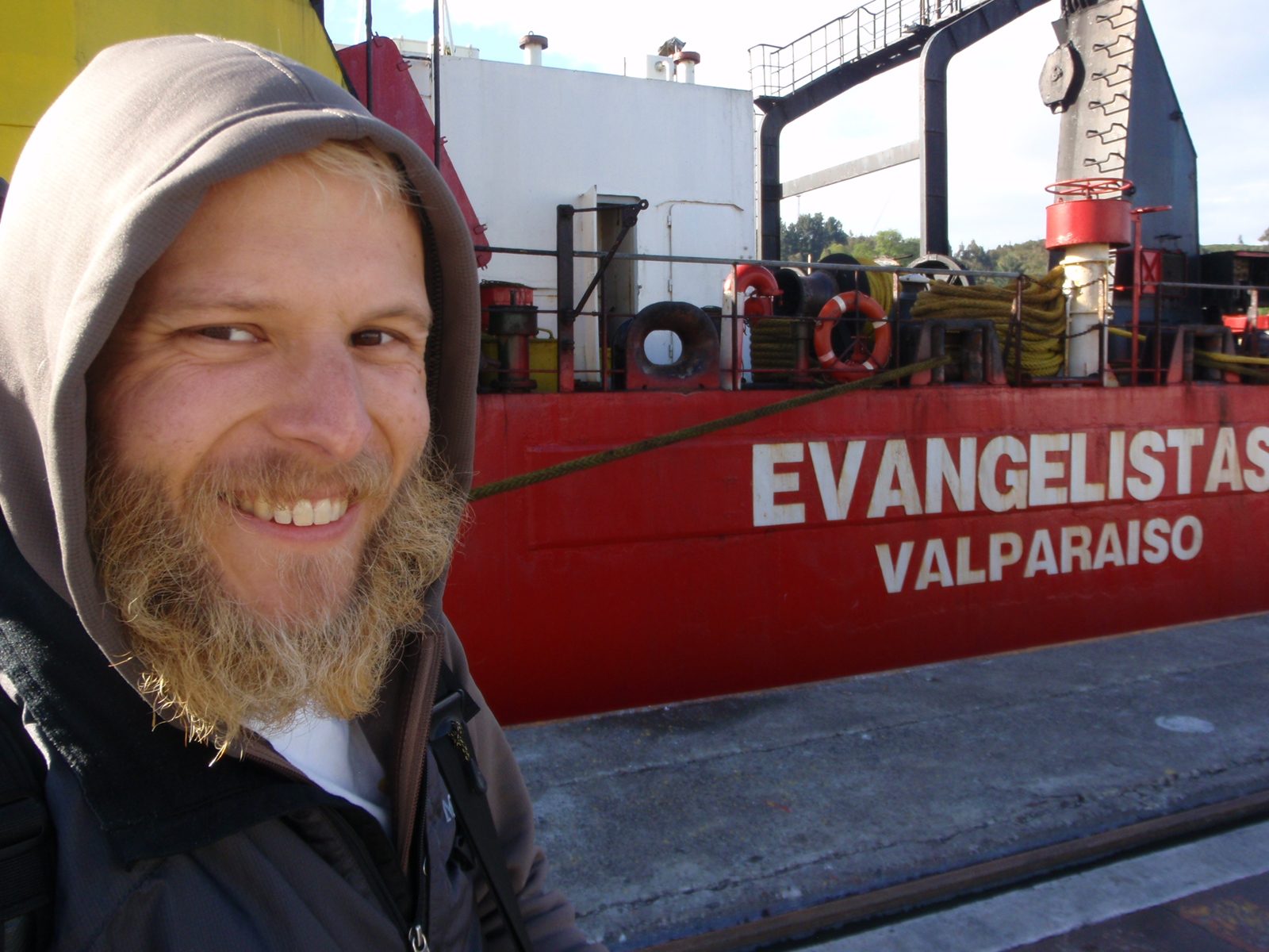 Valparaiso is a big port city near Santiago. It sort of reminded me of San Francisco, and it's...