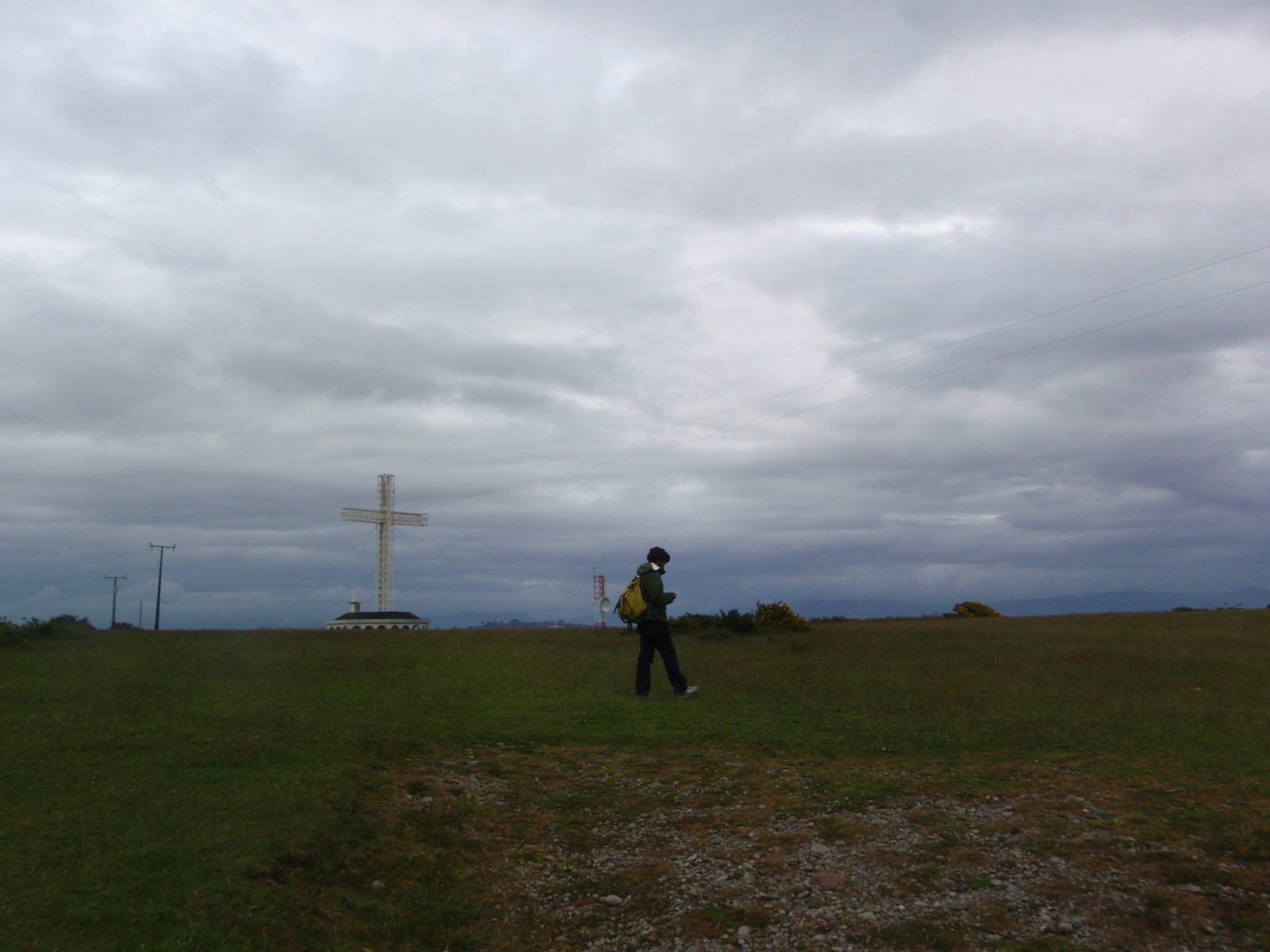 Jay and I took a short hike to the top of the hill in the center of the island. Mostly a big...