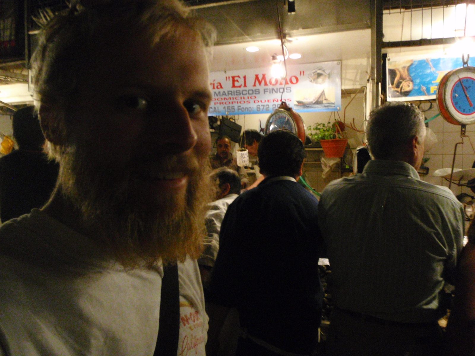 John at the fish market.