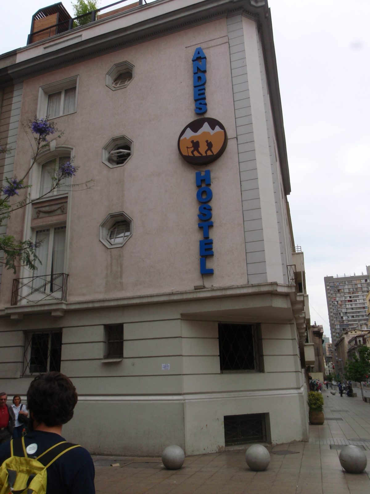 Our home in Santiago for three nights (or was it just two?). Actually a great place and it was...