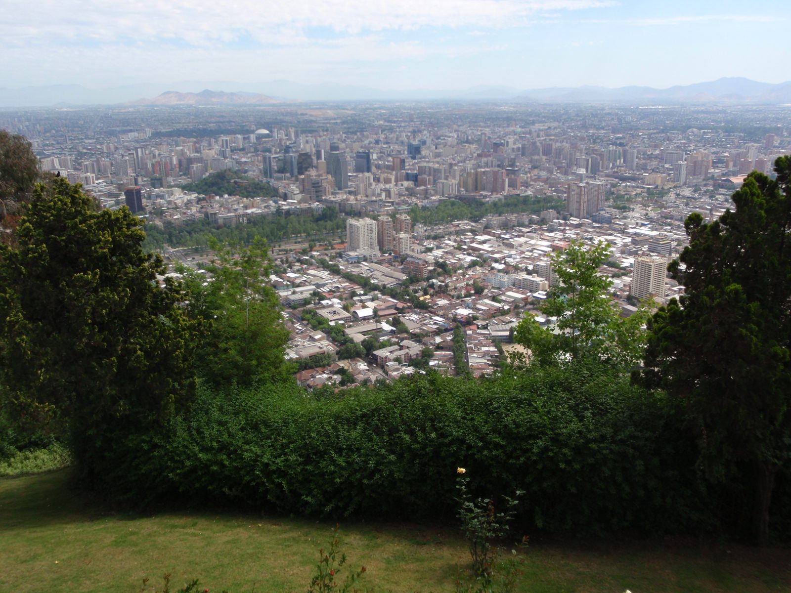 View from the top of Cerro San Cristobal.