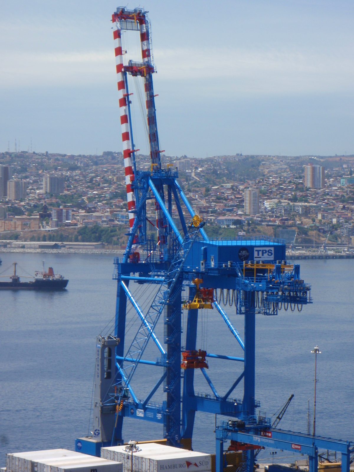 These were very large cranes. They basically had an entire prefabricated building mounted above...