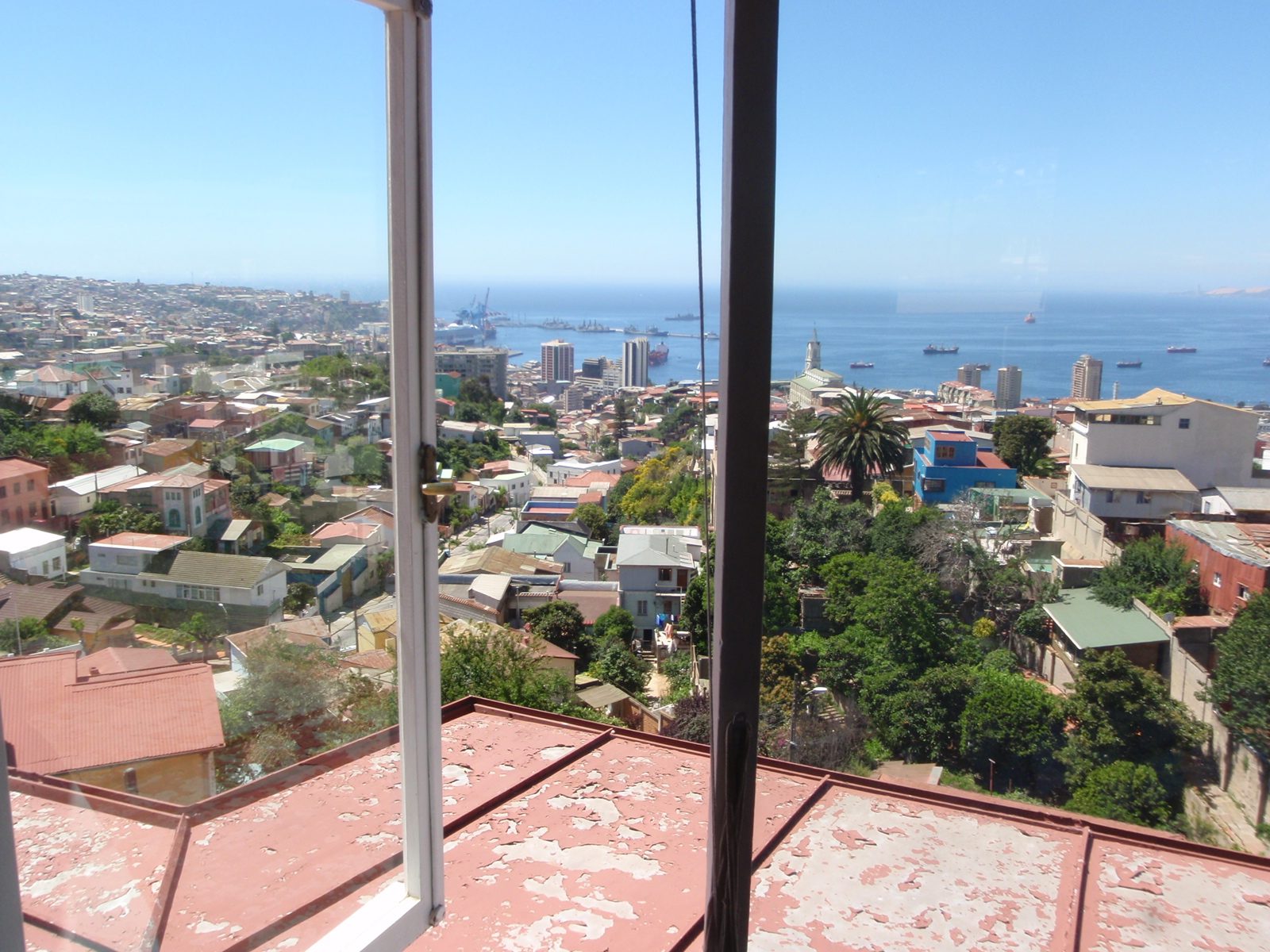 View from Pablo's living room. The reason why the only pictures from Pablo's house capture the...
