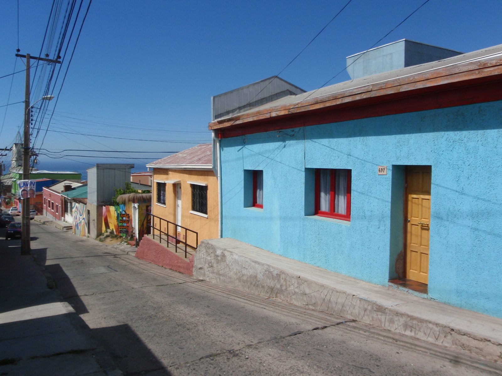 Colorful houses along Calle Miguel Angel, I think.