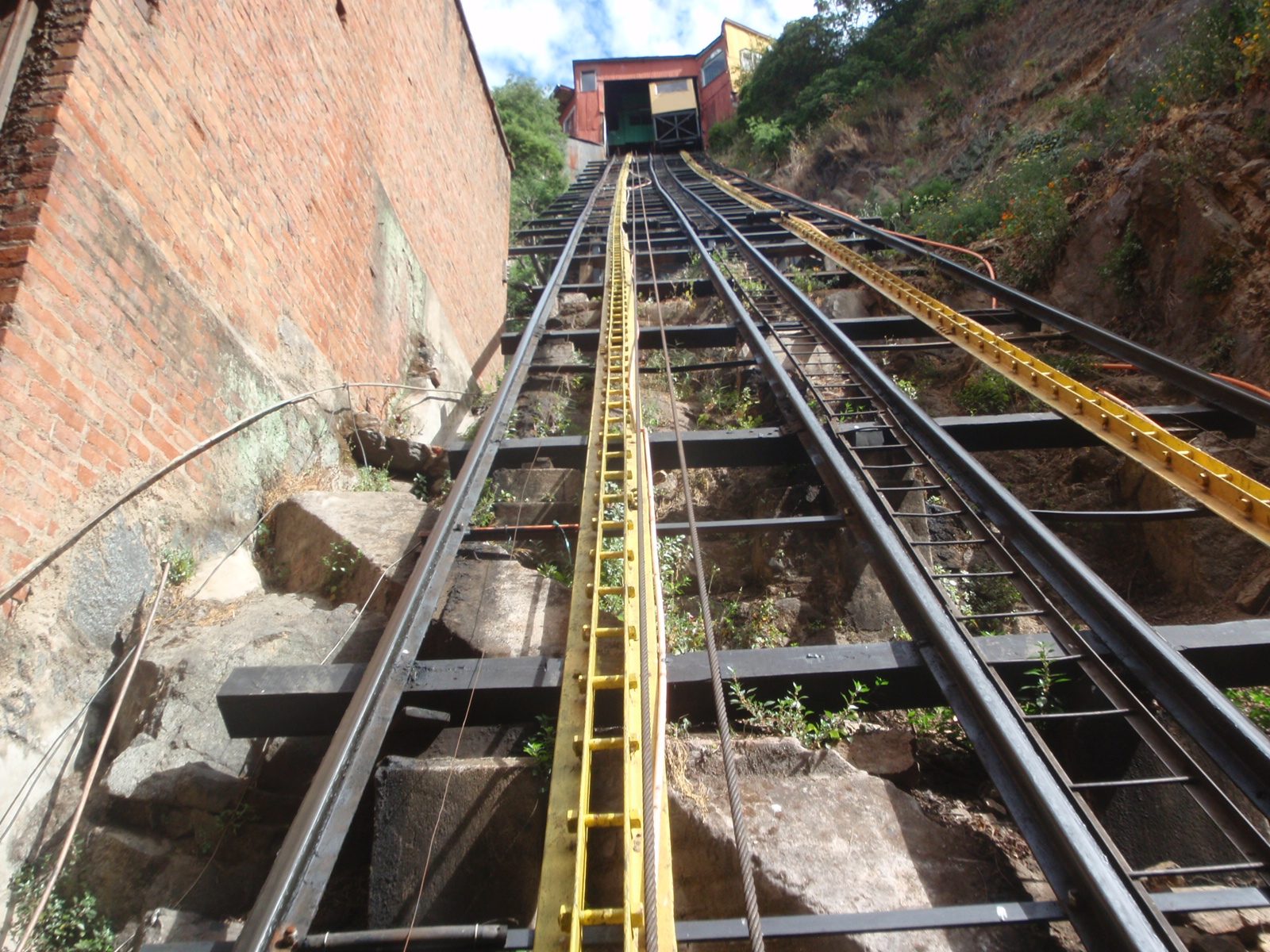 Riding another funicular.