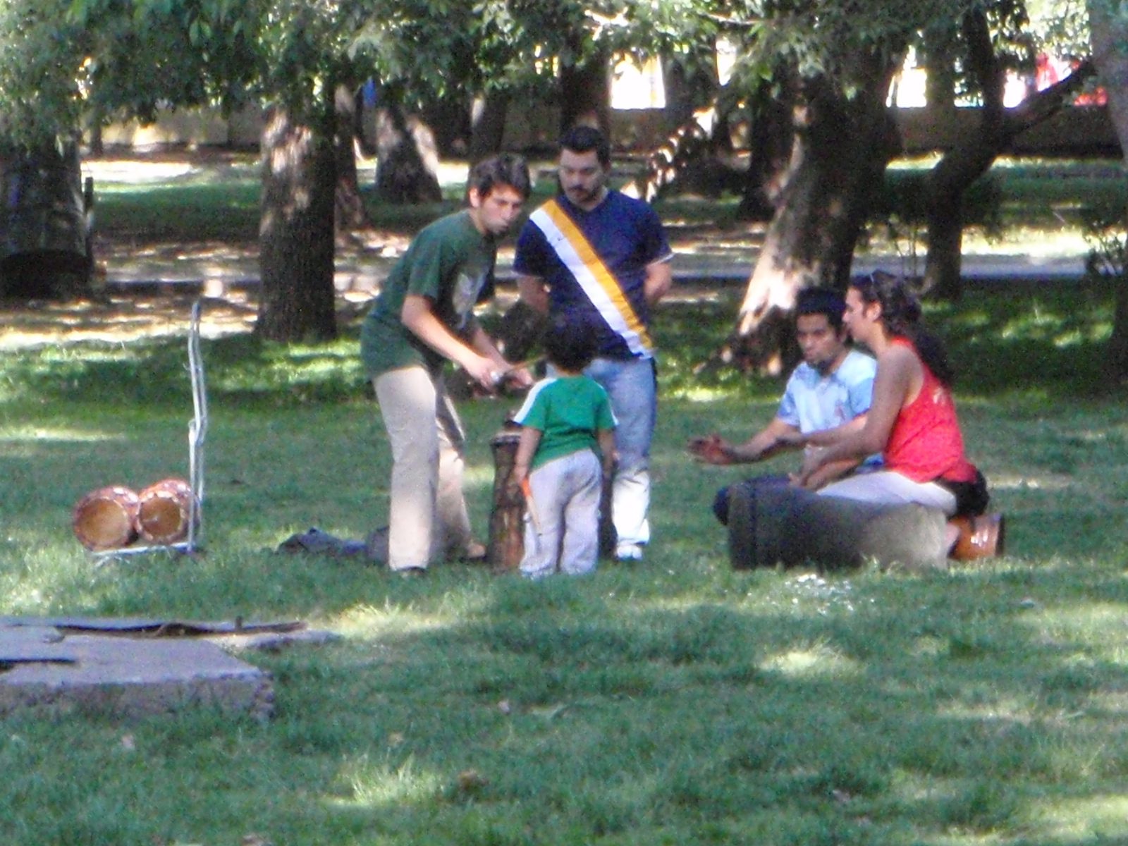 Chilean drum circle.