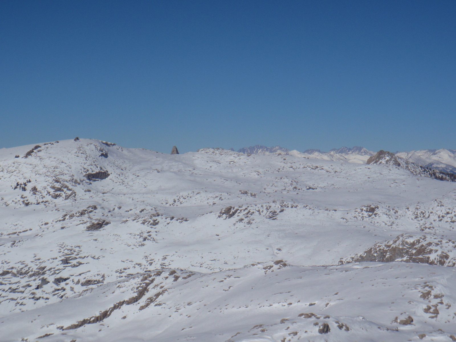View from the top of Skier's Alta. Not sure what that impressive spike of granite is a bit left...