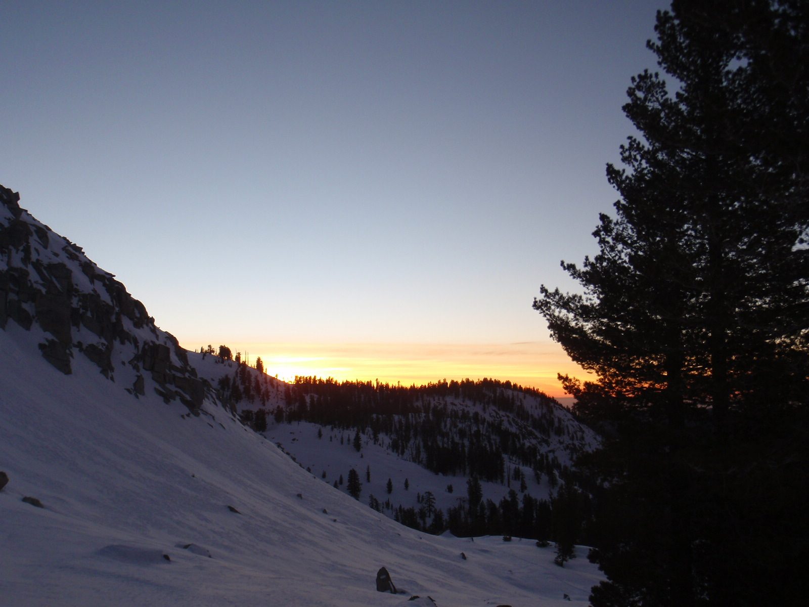 Time to ski down.