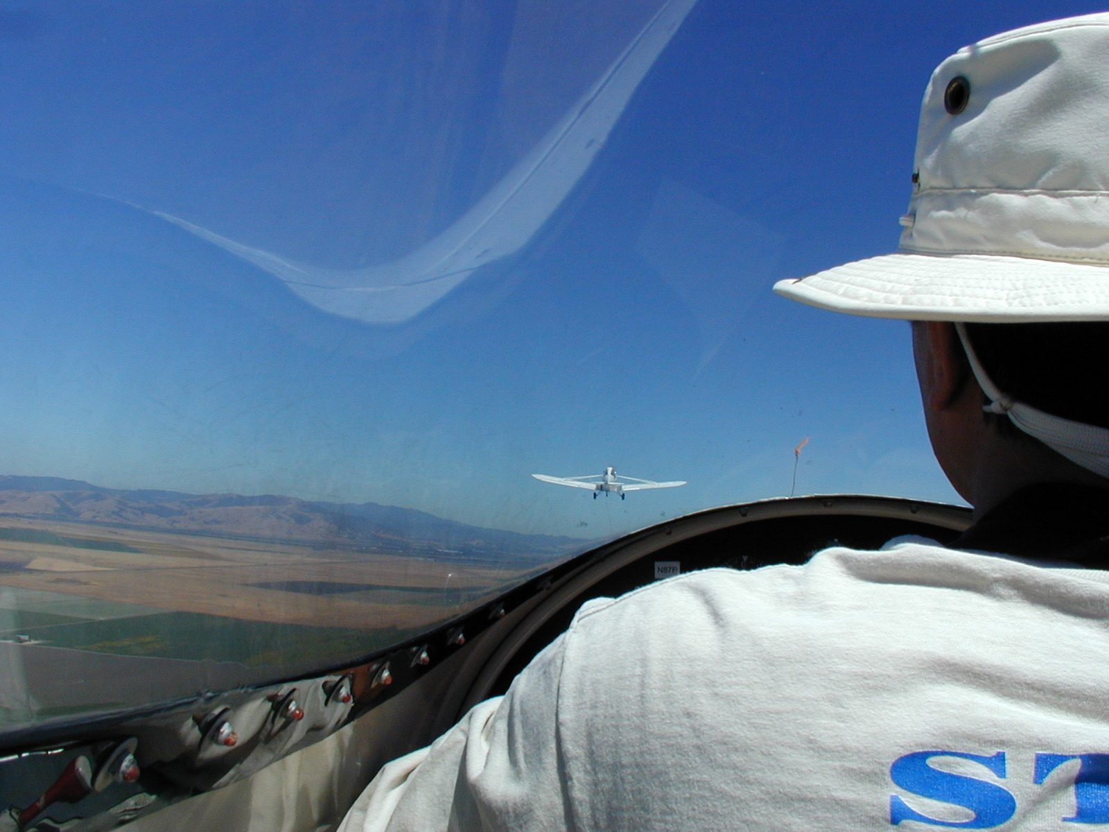 Just after take-off.
