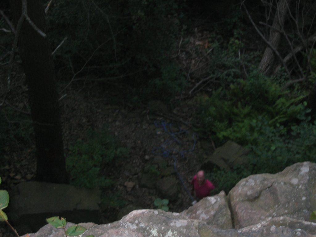 Dad in the woods.