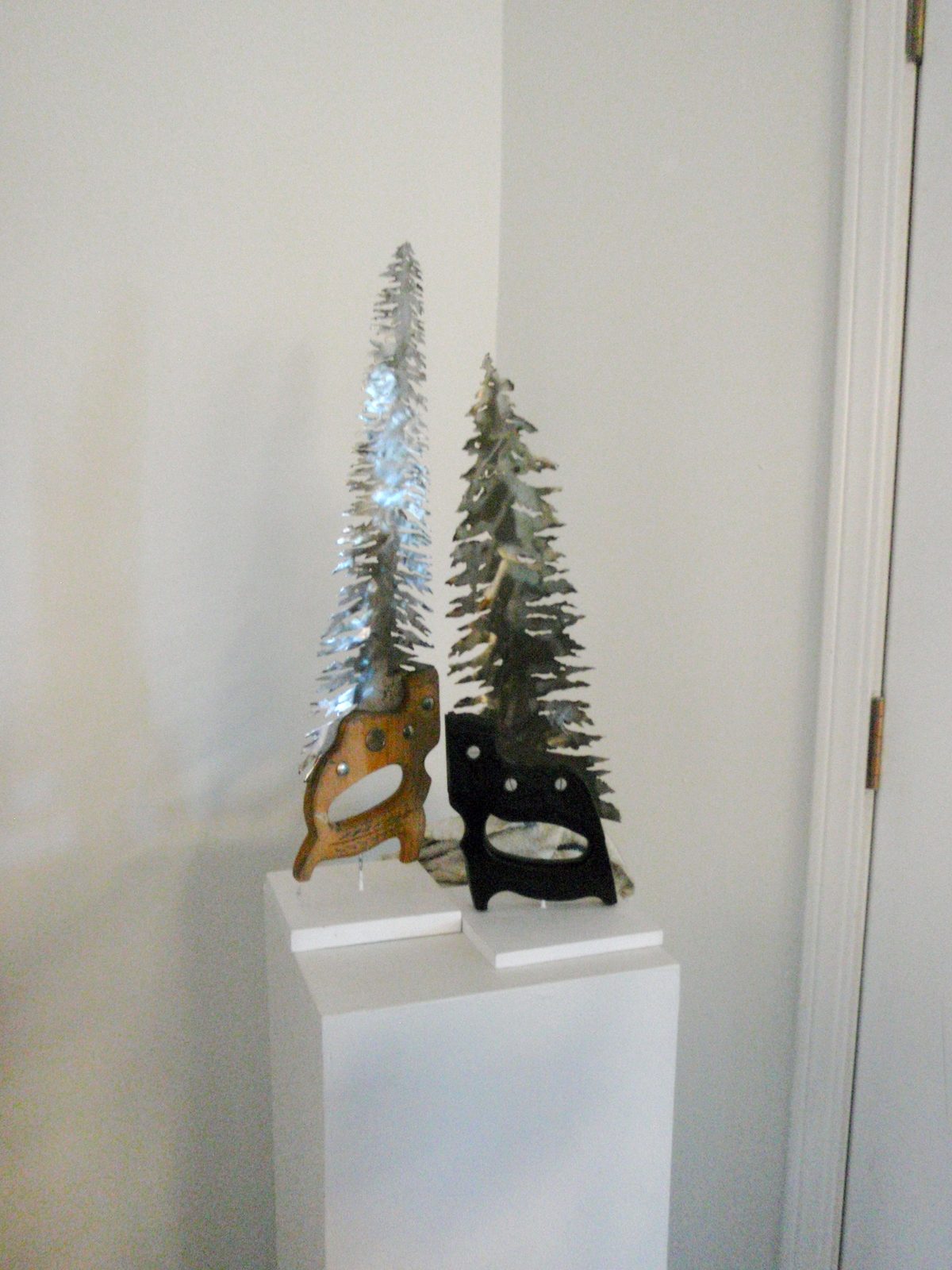 Saws turned into pretty attractive looking trees.