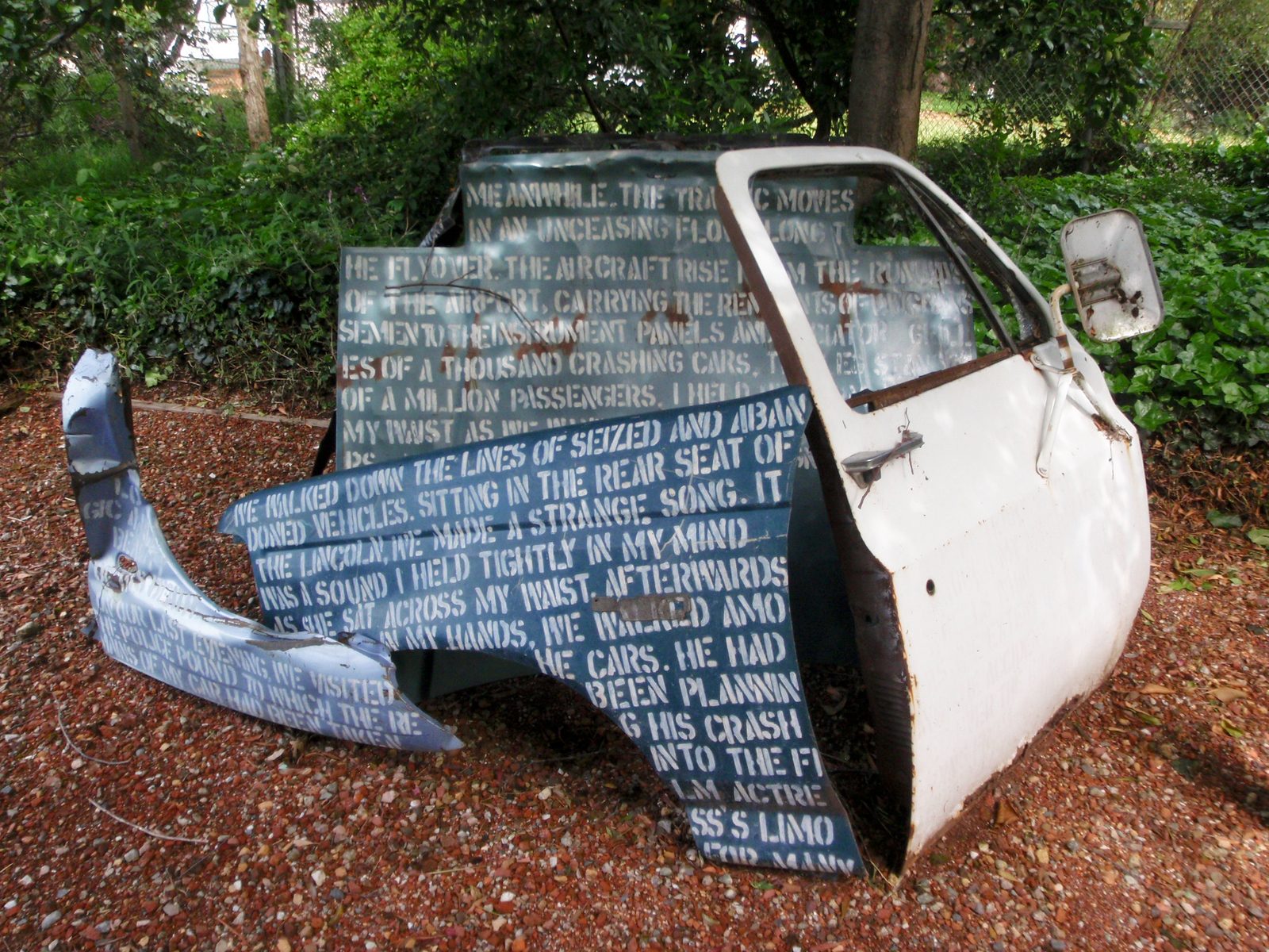 I think this sculpture was called Car Accident.