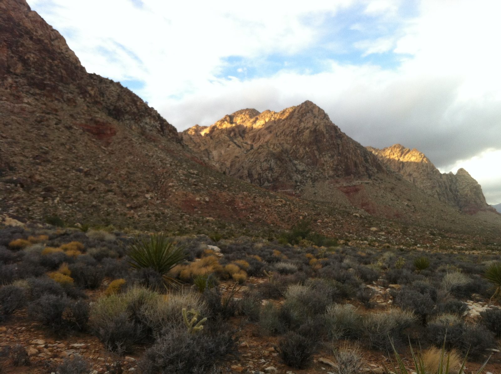 Sunset on Black Velvet Canyon (next canyon over to the north, home of some very famous climbs...