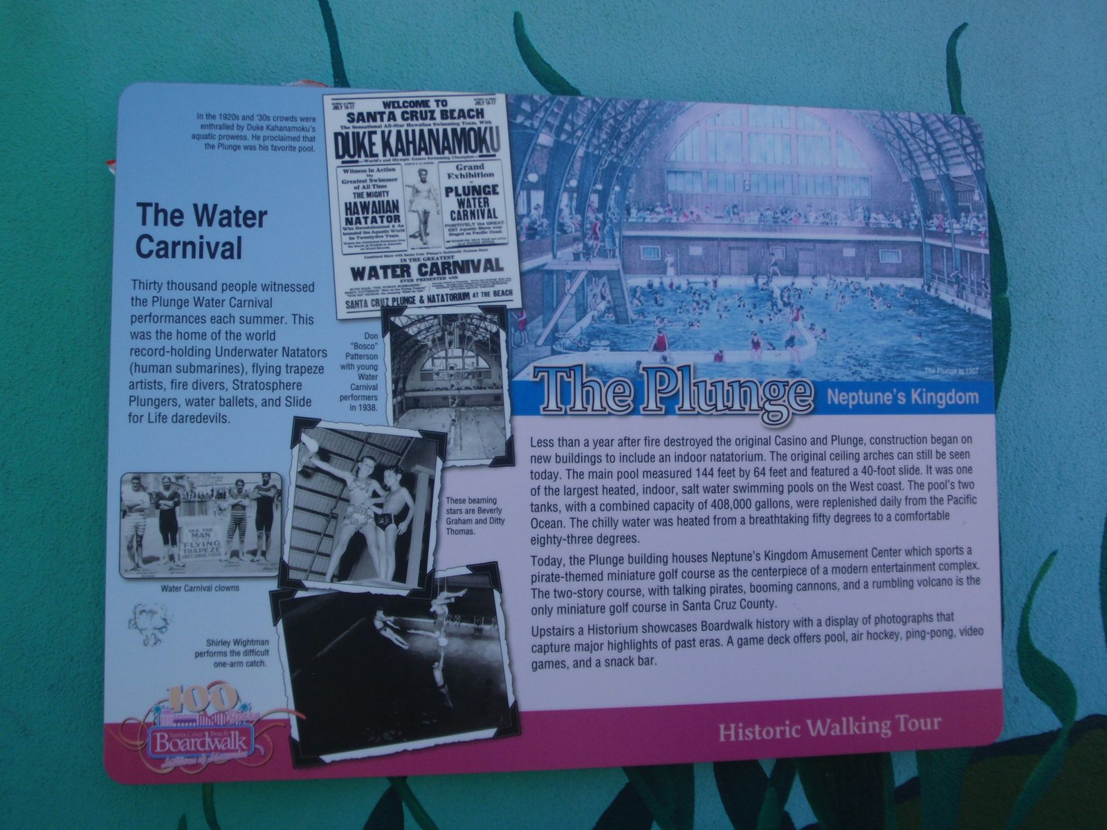 Apparently Santa Cruz used to have enormous indoor heated ocean water pools, kind of like Sutro...