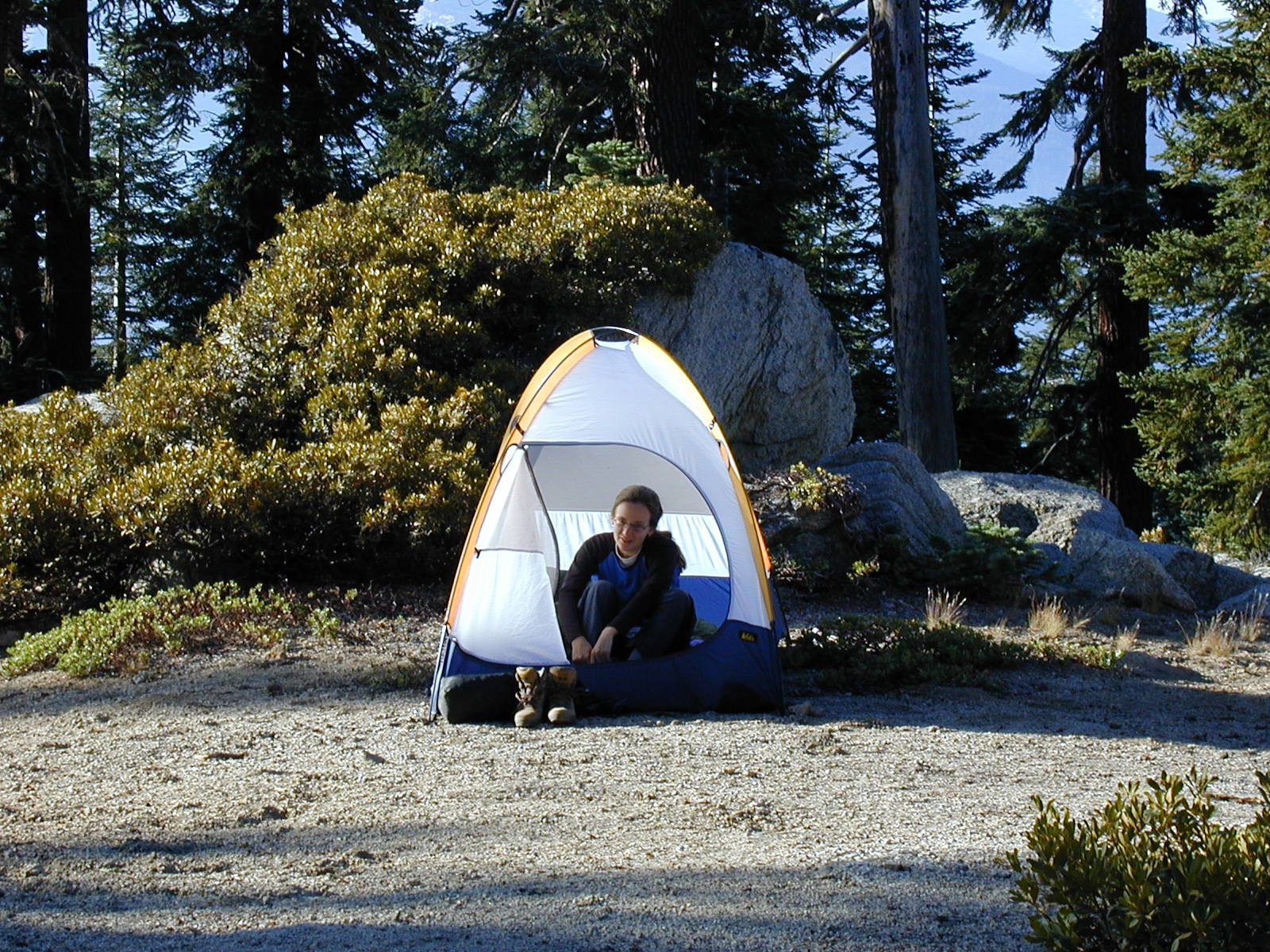 I just love how top-heavy this tent always look and how people sitting in it always look like...