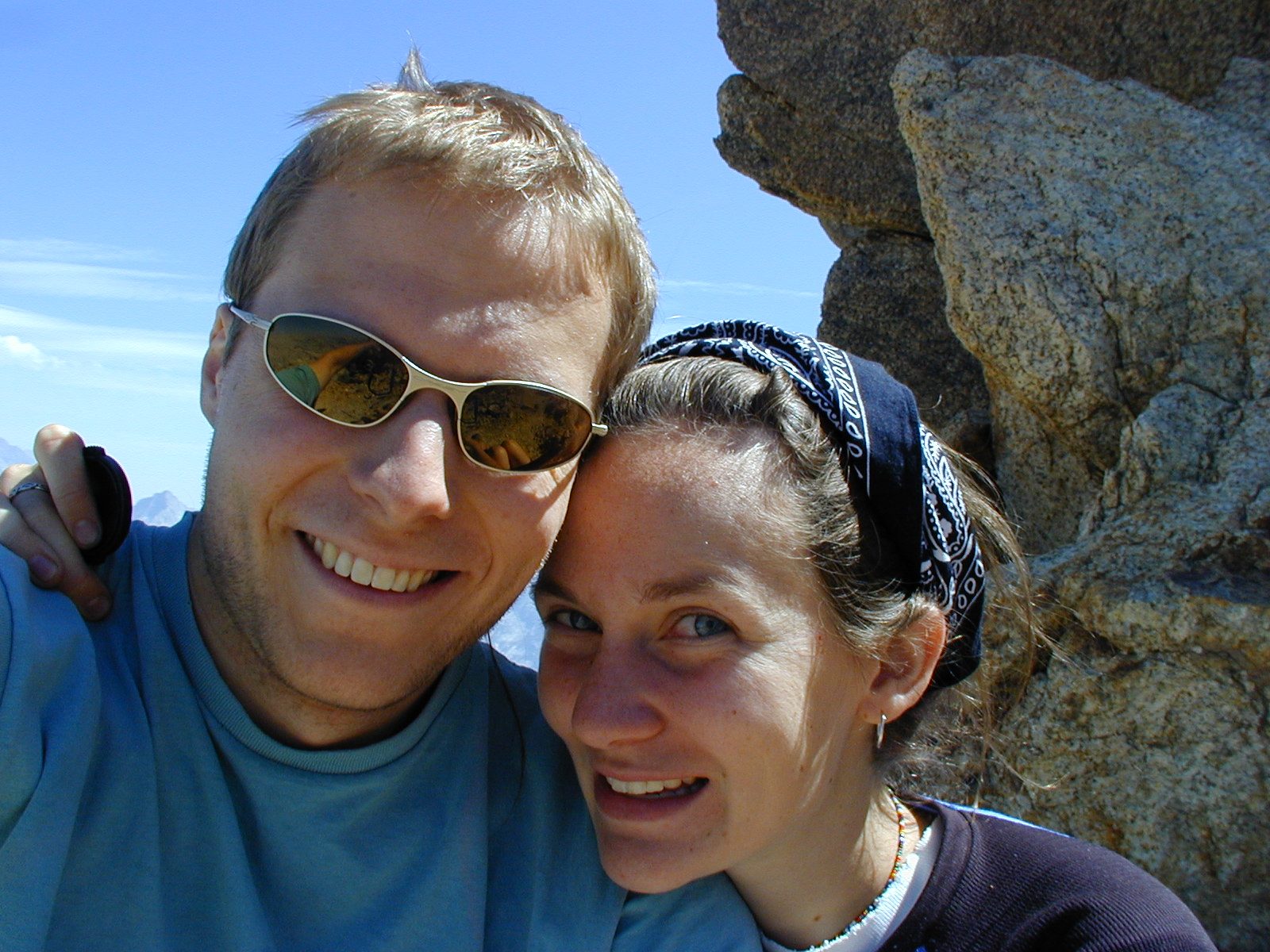 John and Rachel; Alta peak in the bag.