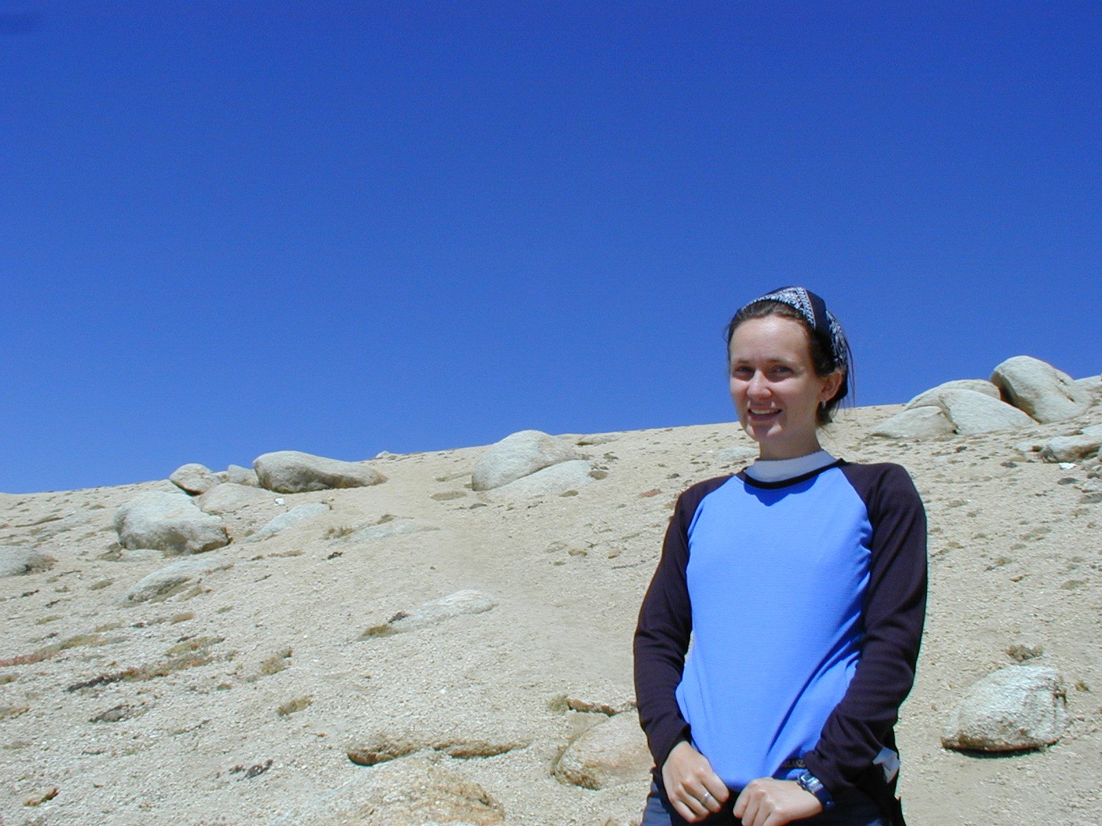 Rach on the way back down.