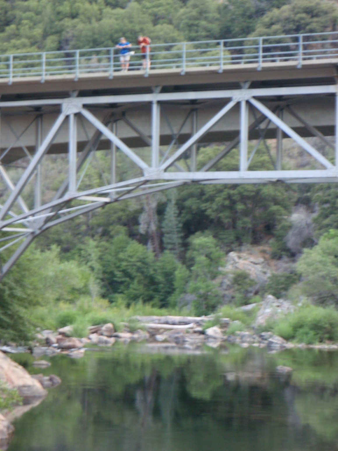 A blurry shot, but included for Catherine's bridge picture collection.
