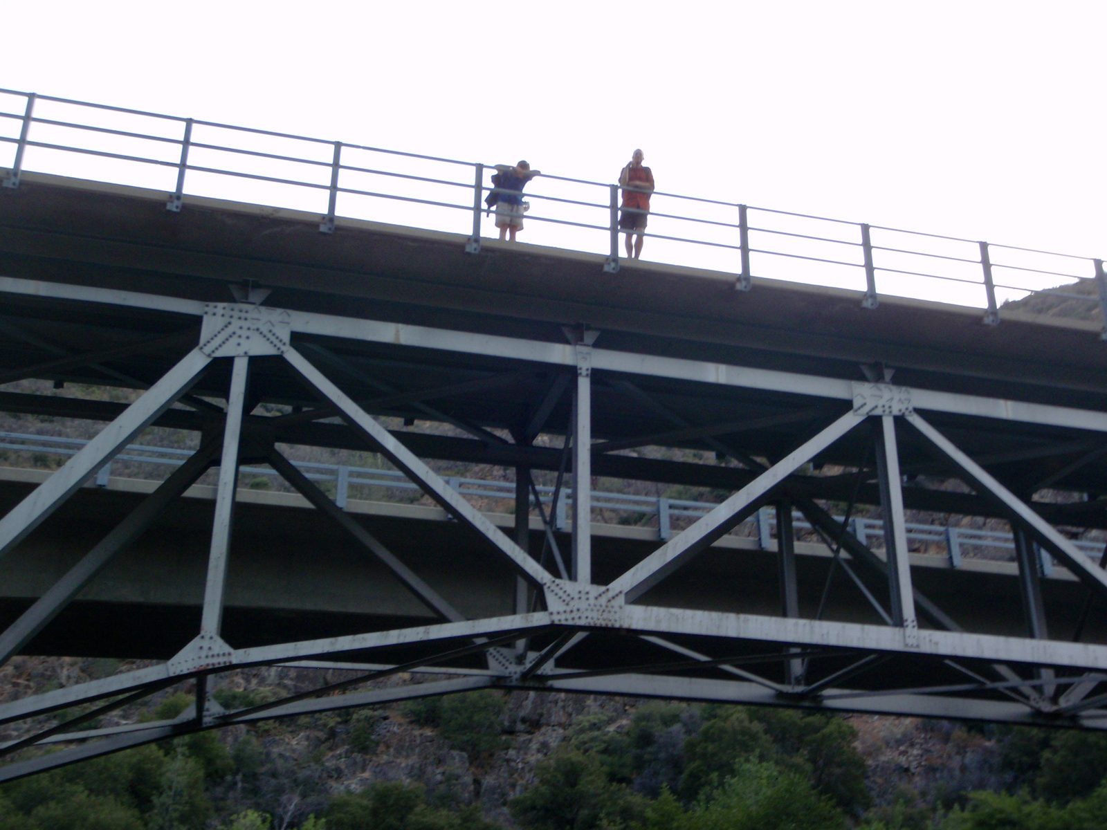 Catherine and Joel on the Johnsondale Bridge.
