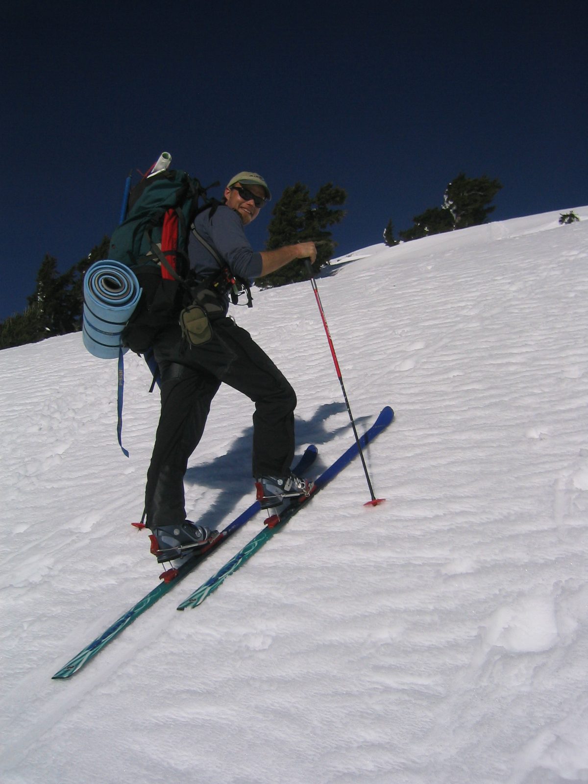 Lance, headed up Lassen Peak.