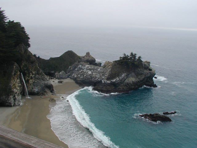 Julia Pfeiffer cove in Big Sur.