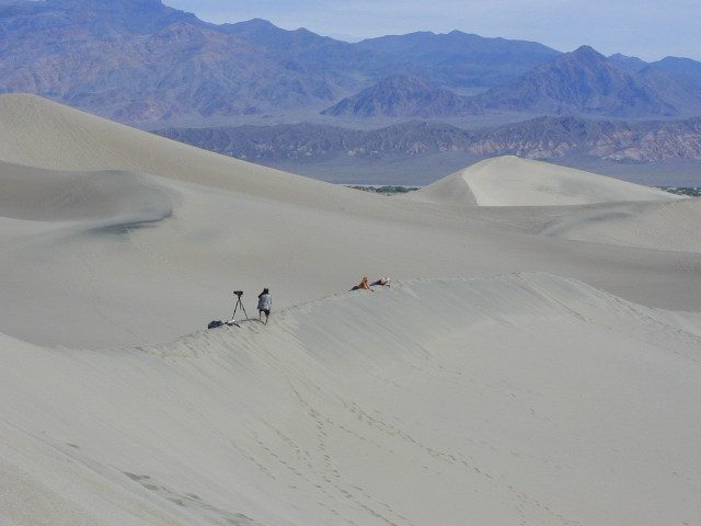 Mom and I ran into a photographer and a model doing a photo shoot.  Apparently these sand dunes...