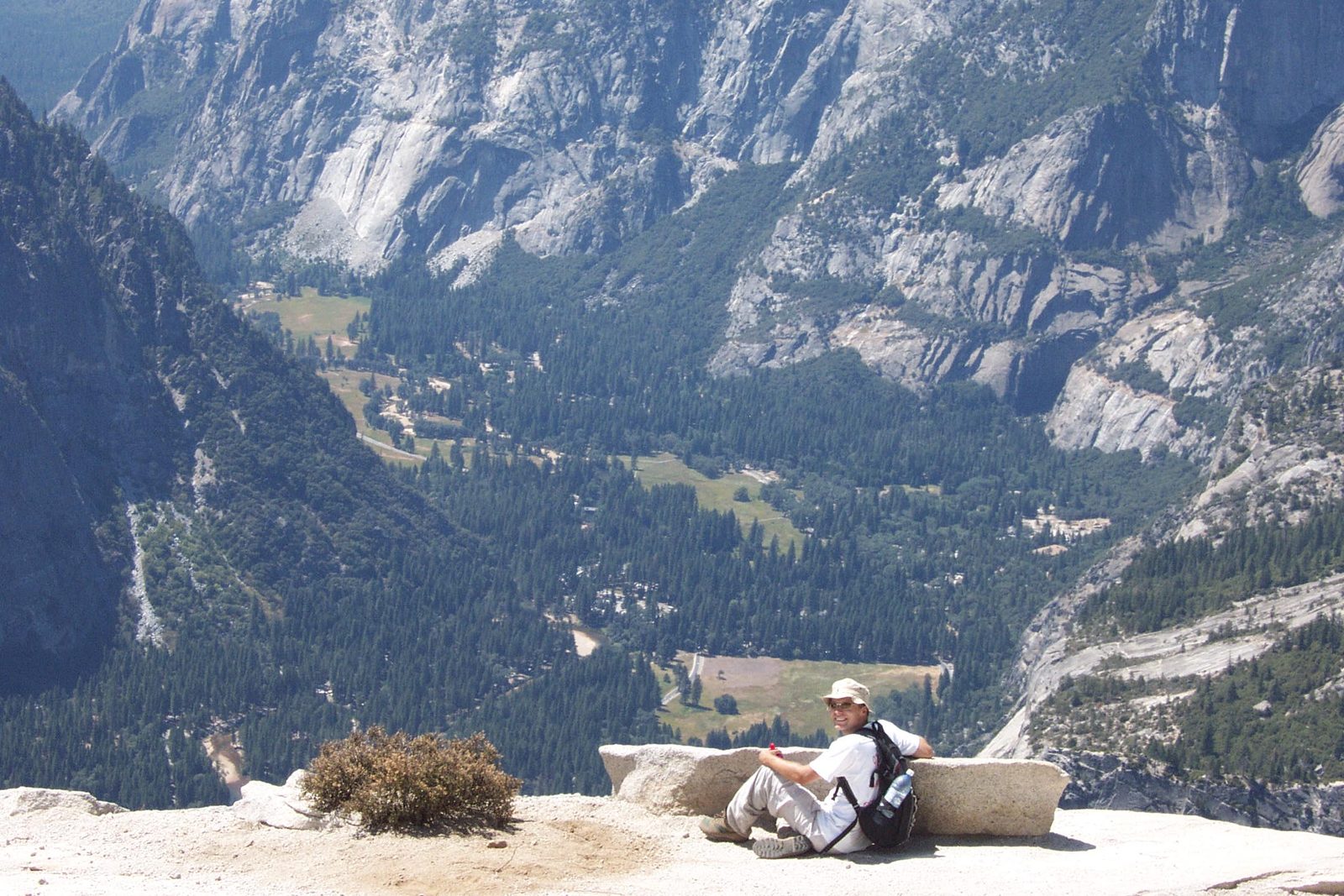 This seating position says "I'm scared of heights" much more than "I'm tired of standing".