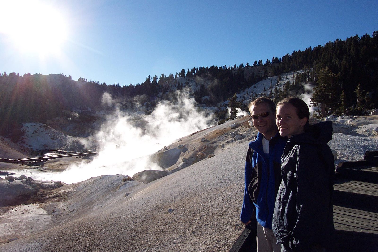John and Rachel at Bumpass Hell.