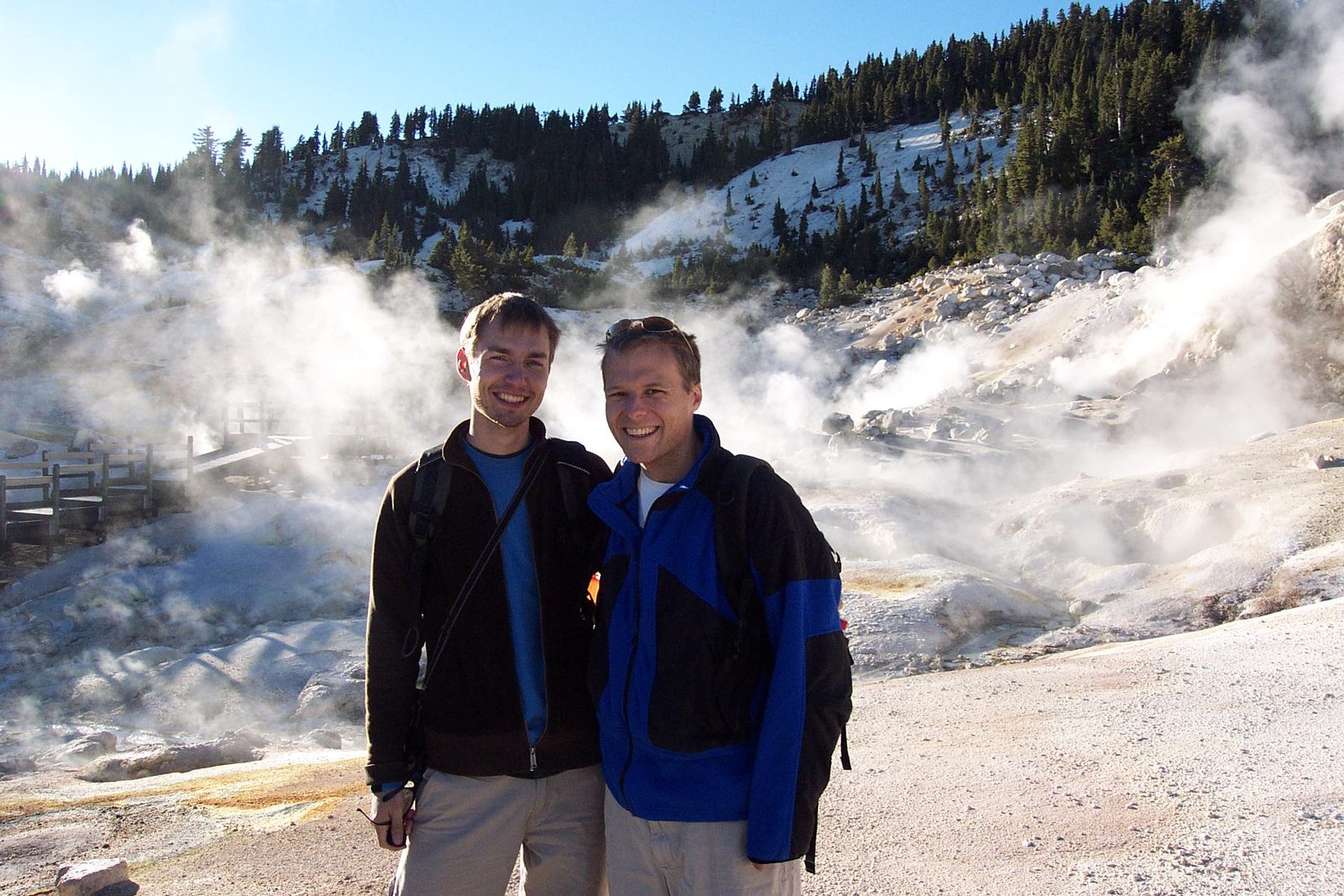 John and Stephan at Bumpass Hell.