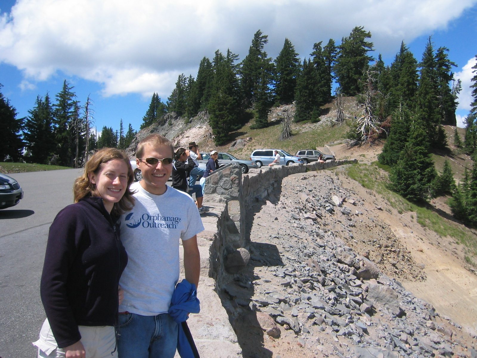 Alison and John at Crater Lake.