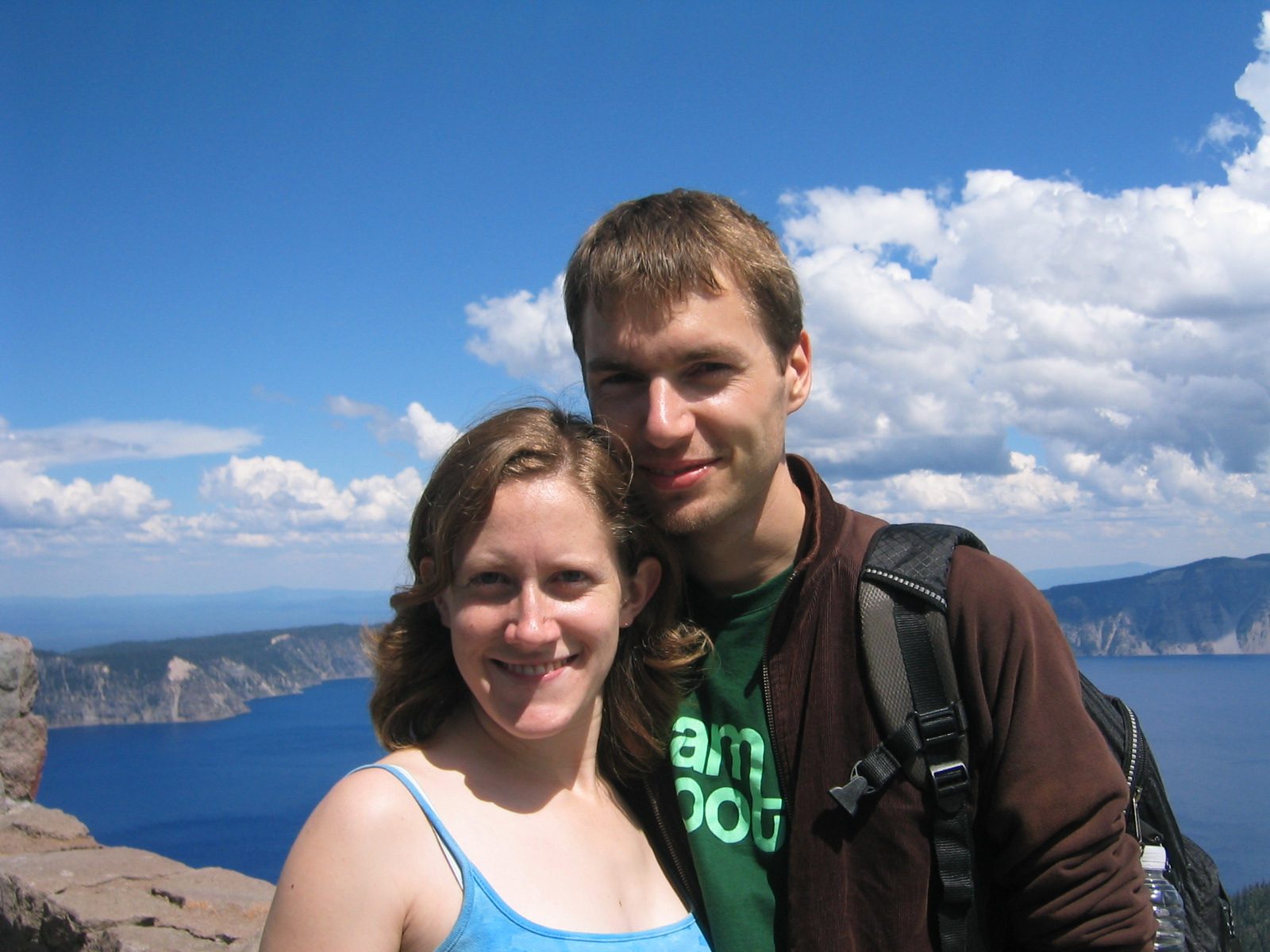 Alison and Stephan at Crater Lake.