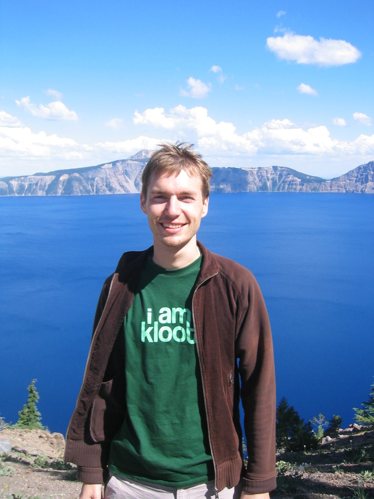 Stephan in front of Crater Lake.