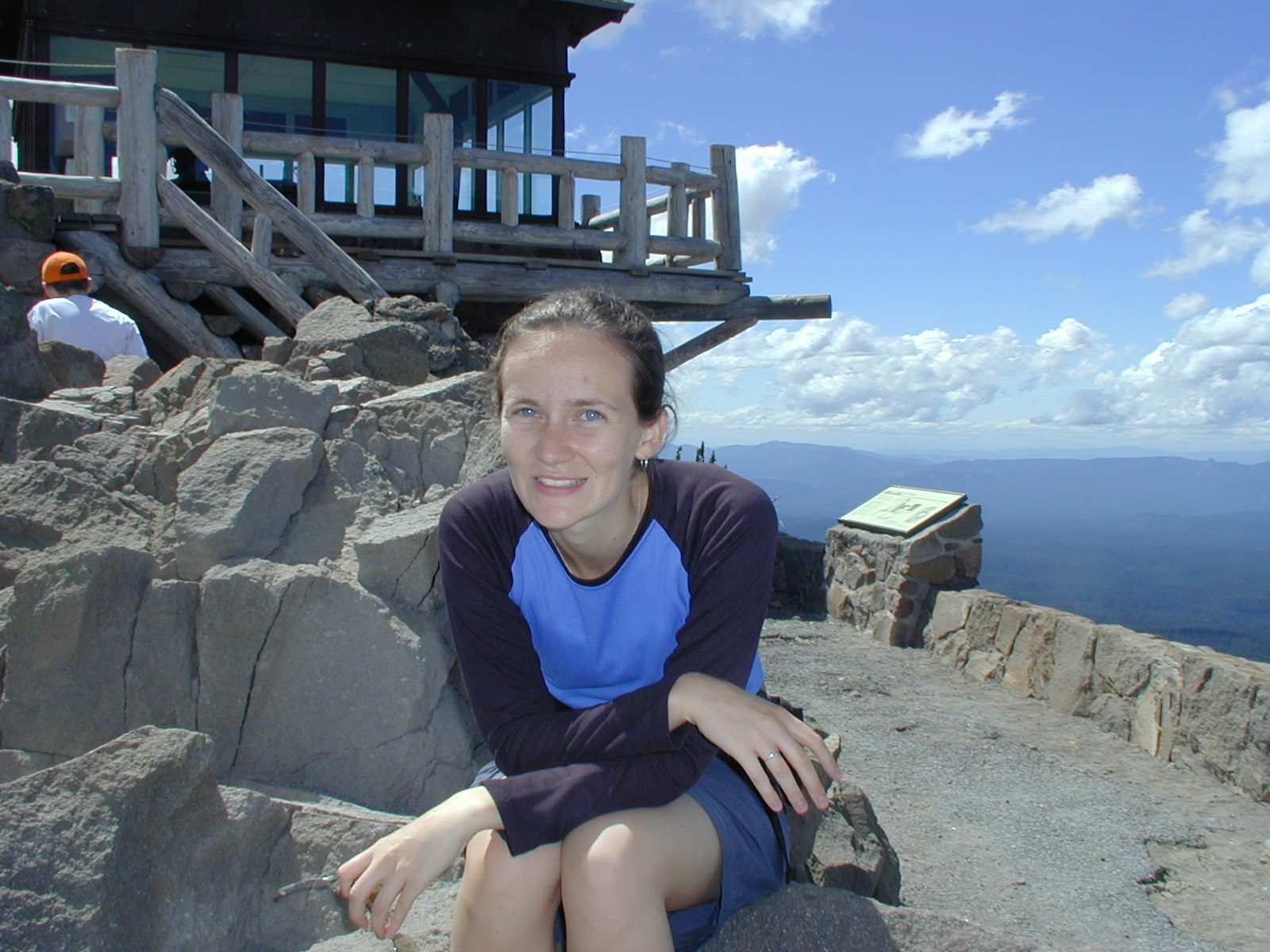 Rachel at the forest ranger overlook.
