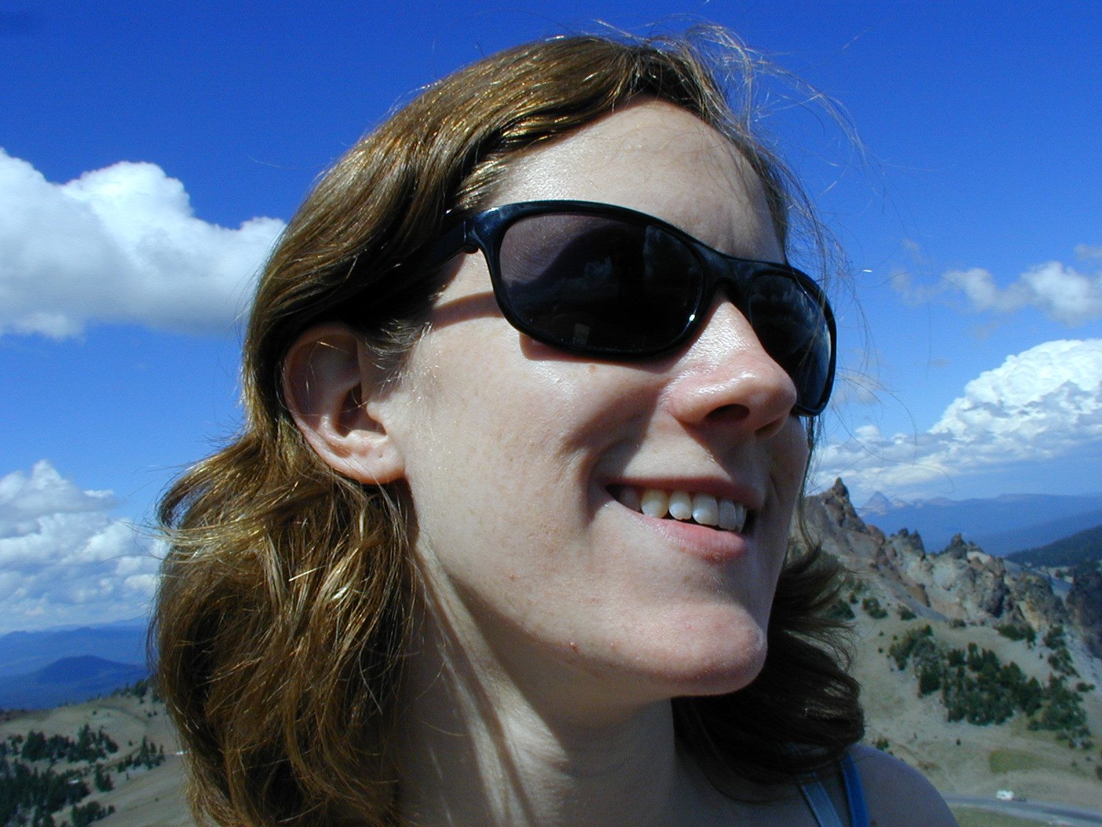 Alison at Crater Lake.
