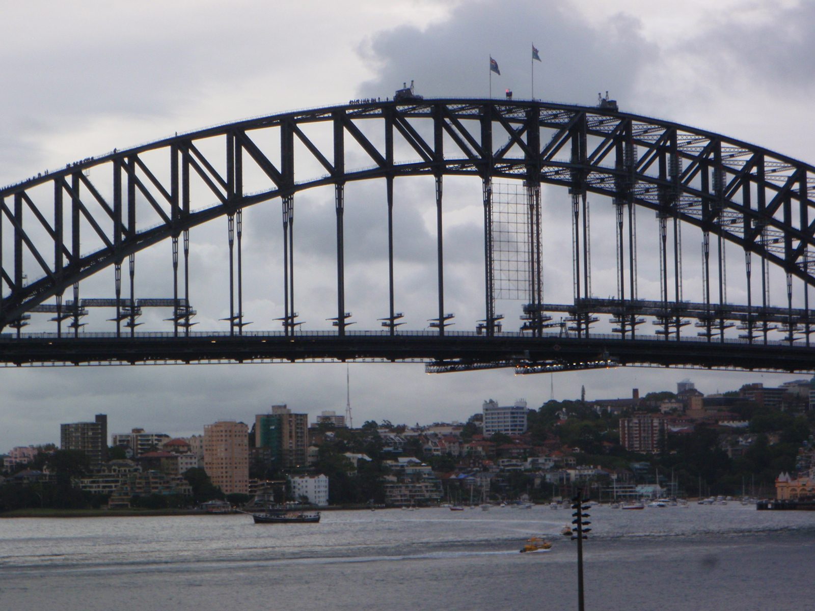 Yes, that is a tour group on top of the bridge.  No, I did not go.  It cost $300 AUD per person...
