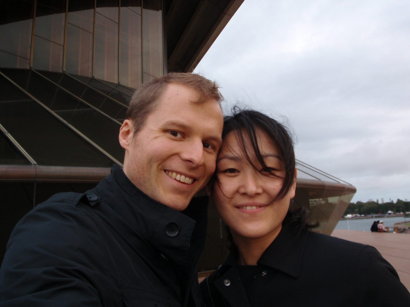 John and Monica at the Sydney Opera House.