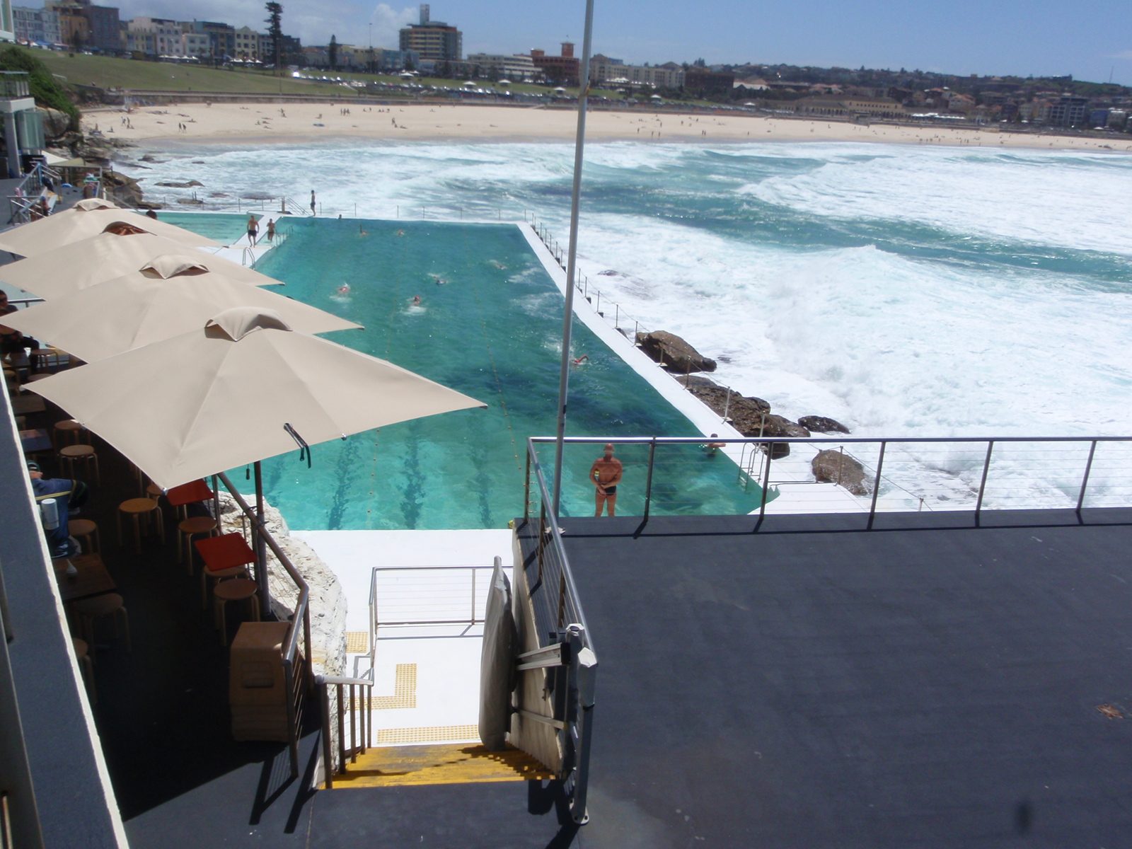 Seawater pool at Icebergs Club on Bondi beach.
