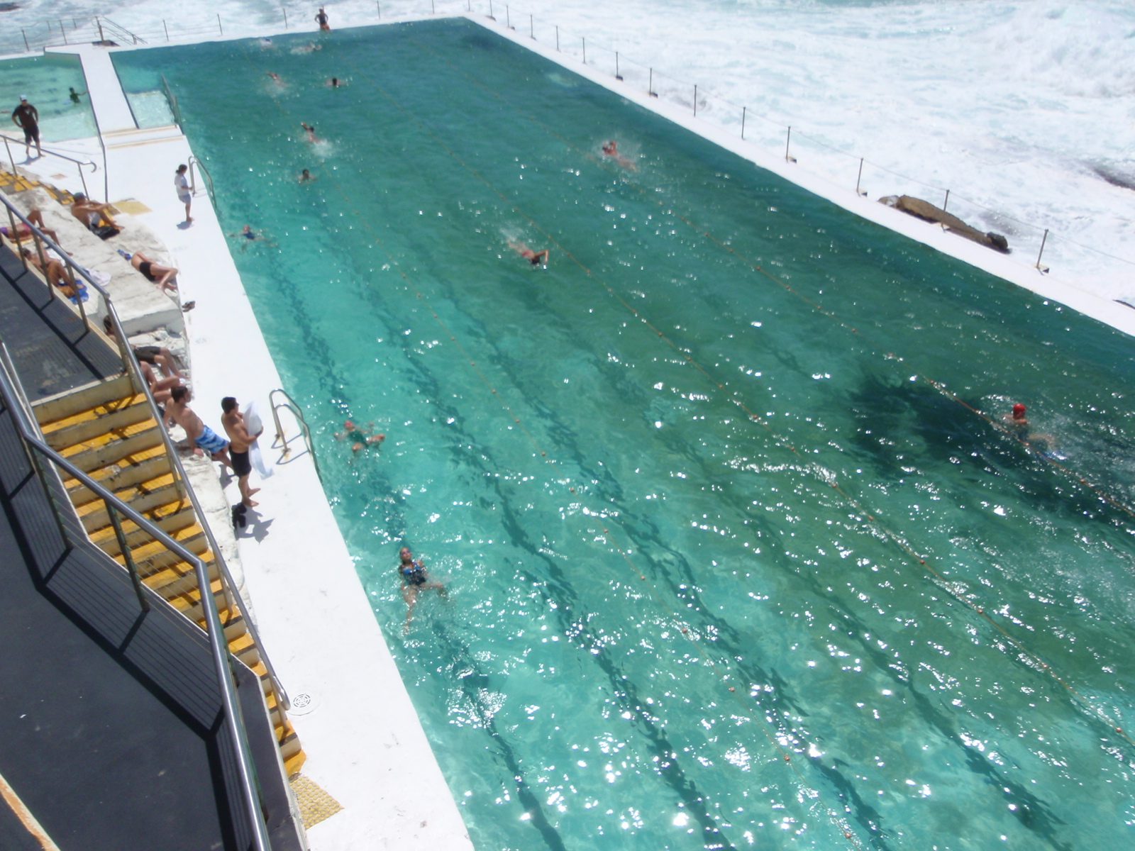 Swimming in the ocean, pretty much.
