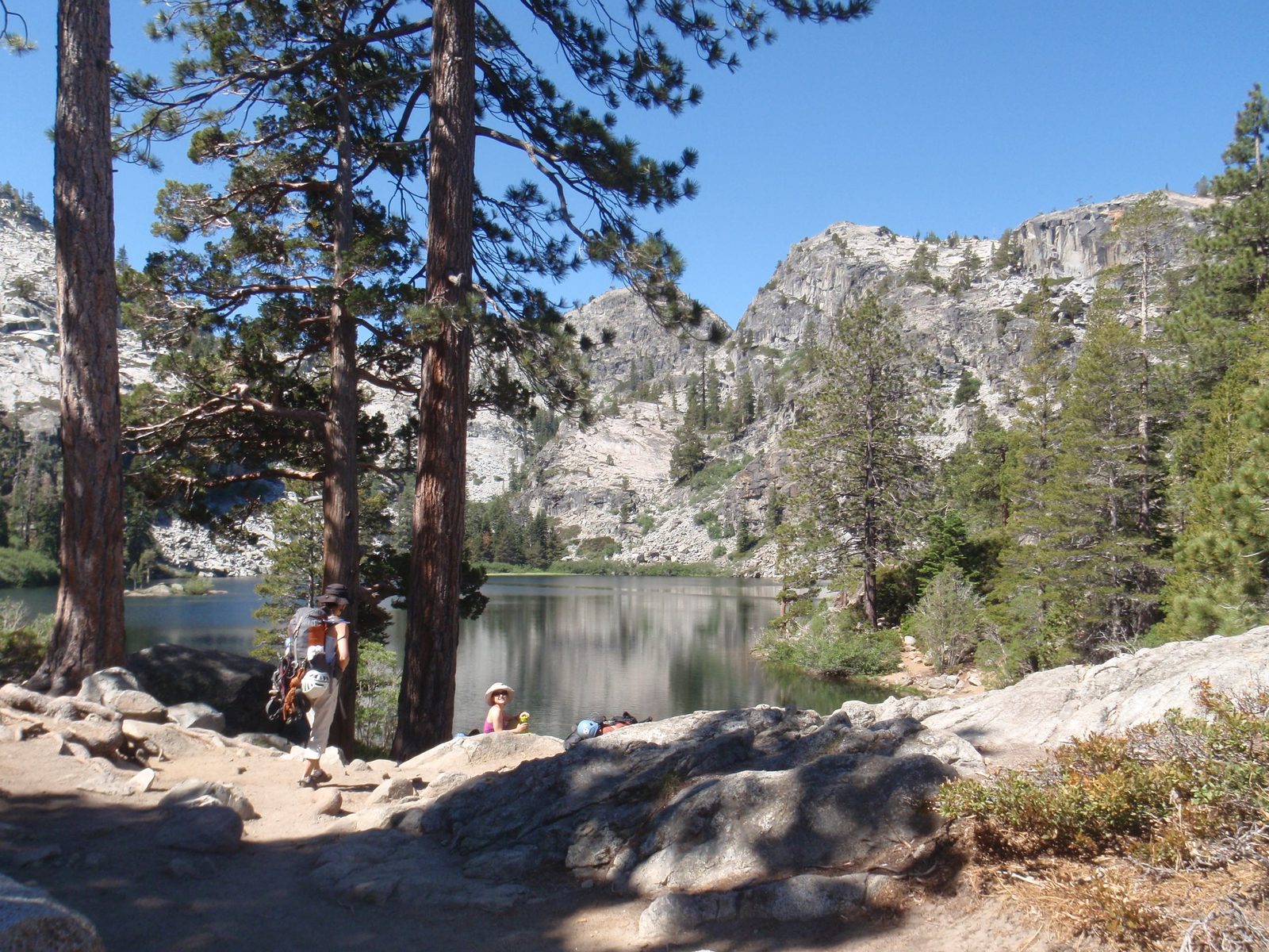 The river flowing into Emerald Bay is Eagle Creek, which originates in the Desolation...