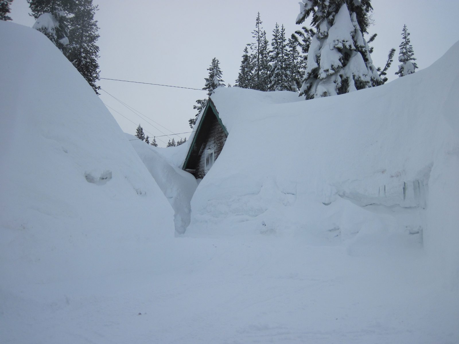 This person's house didn't do so bad. A real driveway and everything. He must have a pretty...
