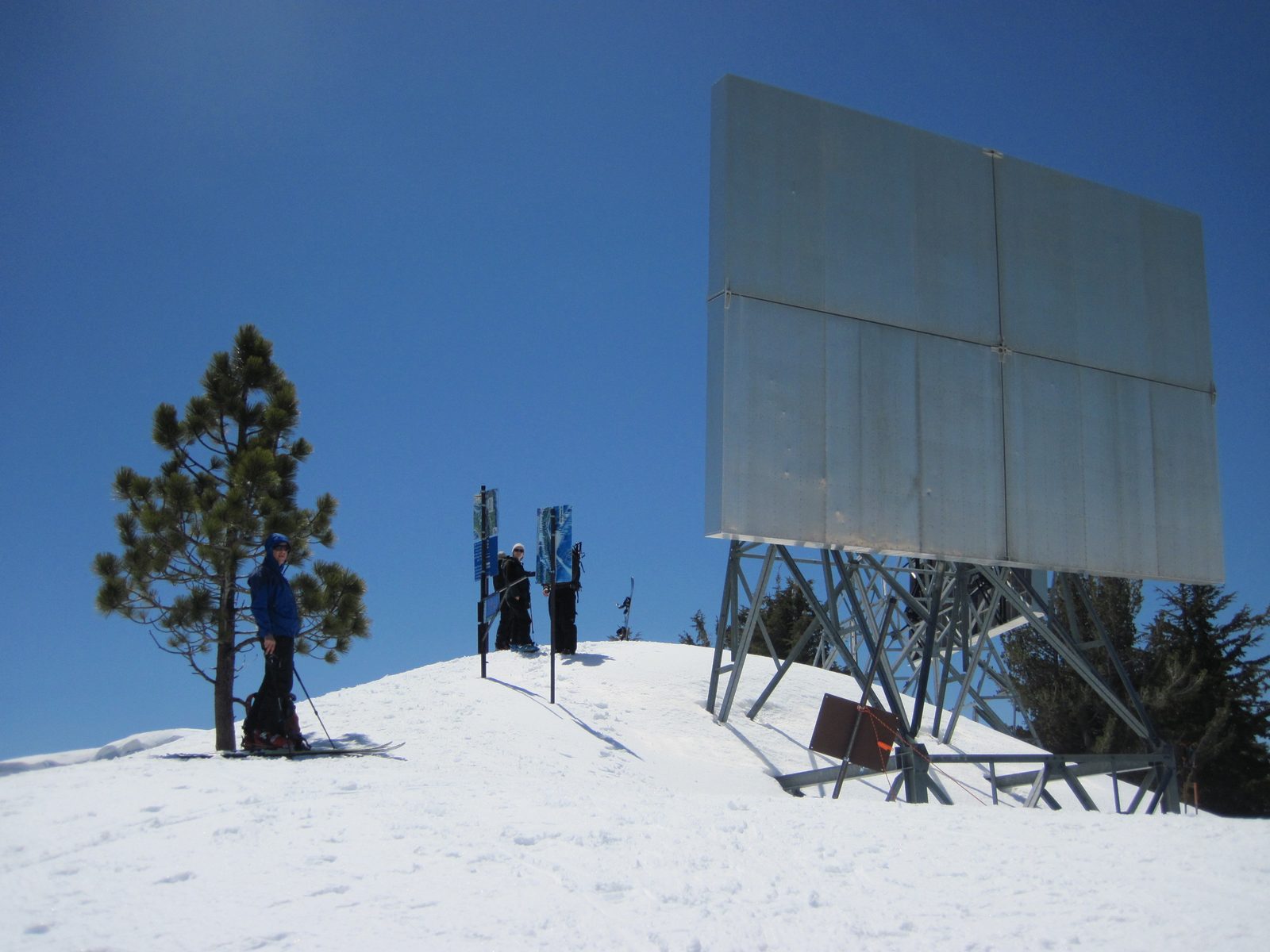 Top of Mt. Judah. Actually we're on a false summit, the true peak is maybe 1/4 mile away, but...