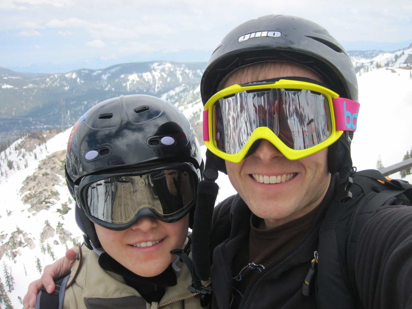 Monica and John on the observation deck at High Camp.